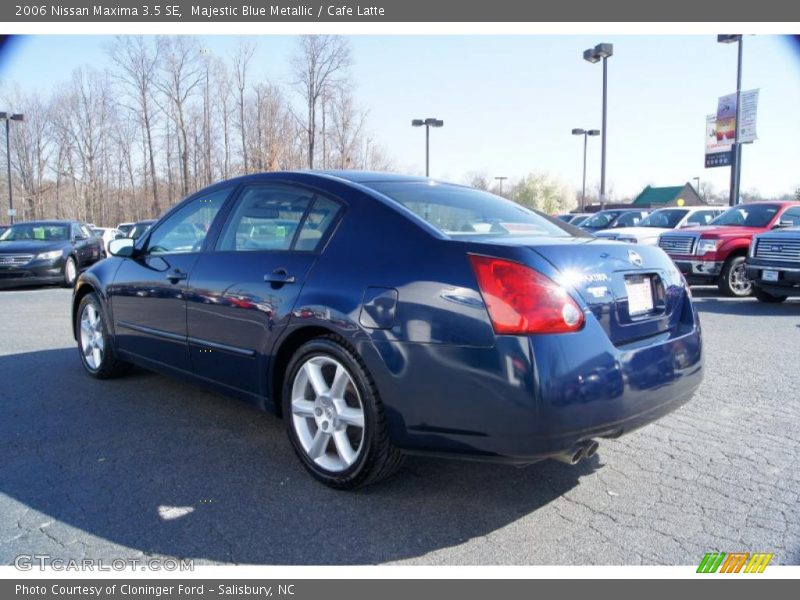 Majestic Blue Metallic / Cafe Latte 2006 Nissan Maxima 3.5 SE