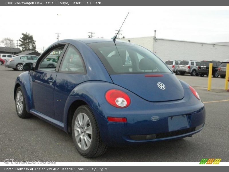 Laser Blue / Black 2008 Volkswagen New Beetle S Coupe