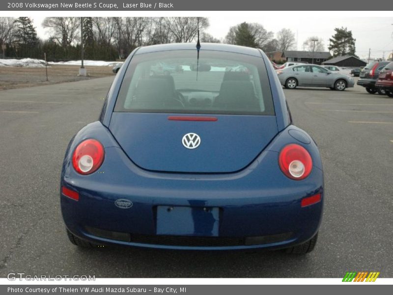 Laser Blue / Black 2008 Volkswagen New Beetle S Coupe