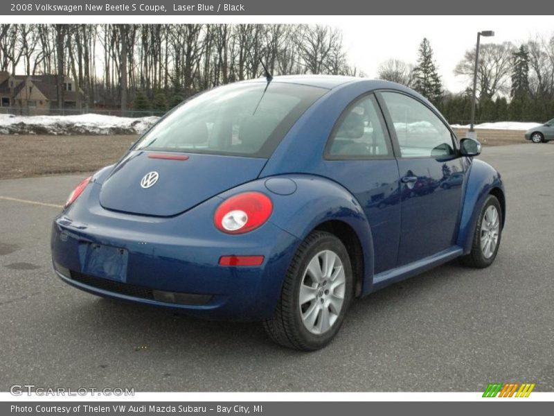 Laser Blue / Black 2008 Volkswagen New Beetle S Coupe