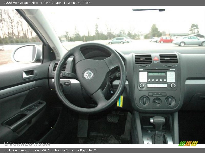 Laser Blue / Black 2008 Volkswagen New Beetle S Coupe