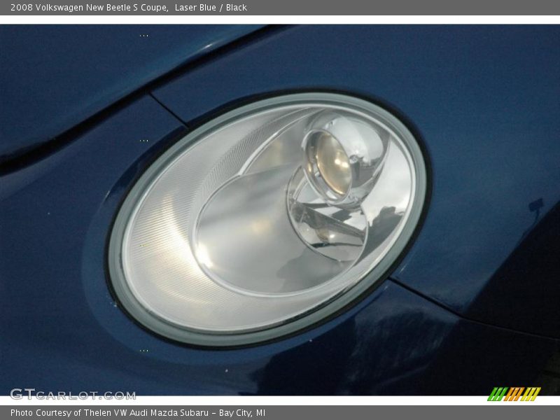 Laser Blue / Black 2008 Volkswagen New Beetle S Coupe