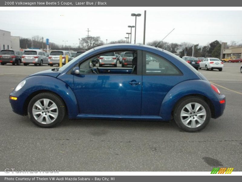 Laser Blue / Black 2008 Volkswagen New Beetle S Coupe