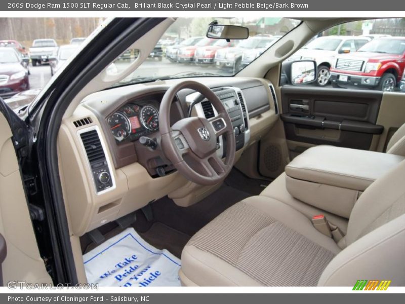  2009 Ram 1500 SLT Regular Cab Light Pebble Beige/Bark Brown Interior