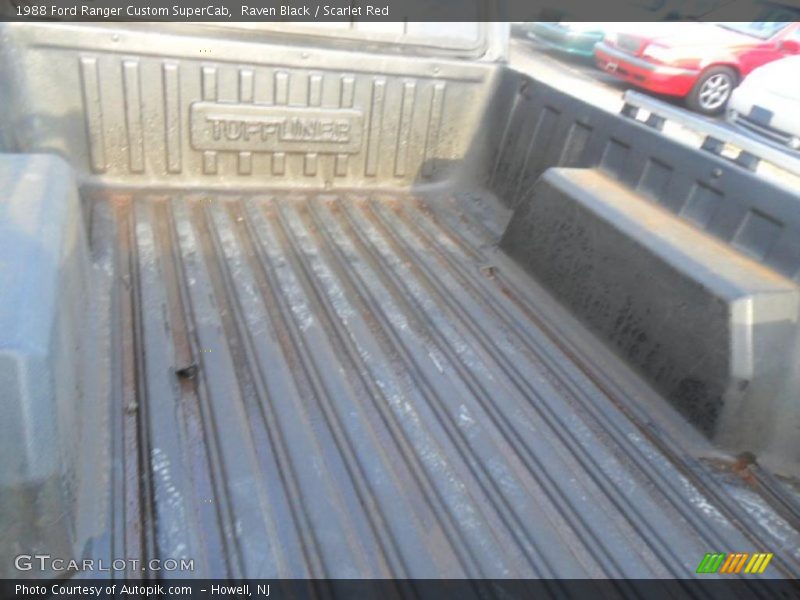 Raven Black / Scarlet Red 1988 Ford Ranger Custom SuperCab