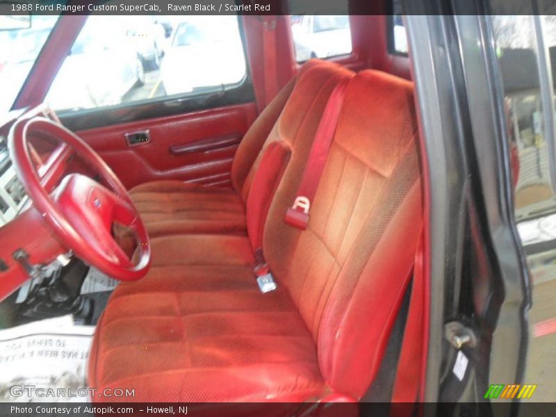  1988 Ranger Custom SuperCab Scarlet Red Interior