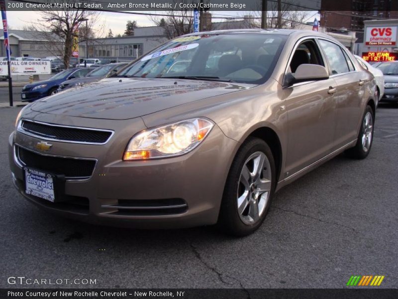 Amber Bronze Metallic / Cocoa/Cashmere Beige 2008 Chevrolet Malibu LT Sedan