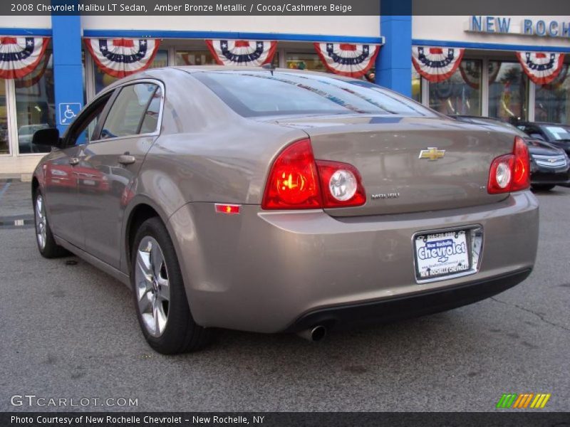 Amber Bronze Metallic / Cocoa/Cashmere Beige 2008 Chevrolet Malibu LT Sedan