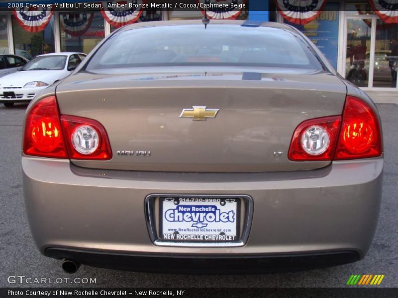 Amber Bronze Metallic / Cocoa/Cashmere Beige 2008 Chevrolet Malibu LT Sedan