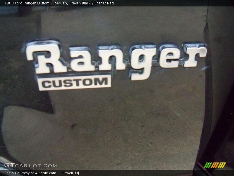  1988 Ranger Custom SuperCab Logo