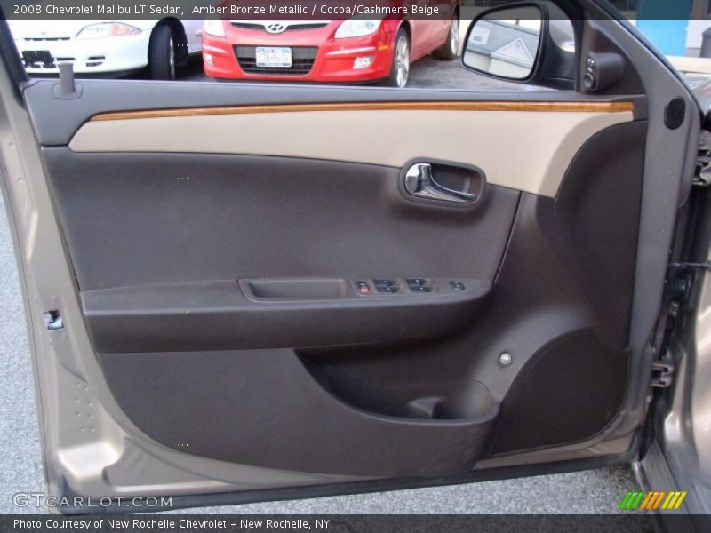 Amber Bronze Metallic / Cocoa/Cashmere Beige 2008 Chevrolet Malibu LT Sedan