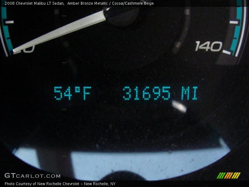 Amber Bronze Metallic / Cocoa/Cashmere Beige 2008 Chevrolet Malibu LT Sedan