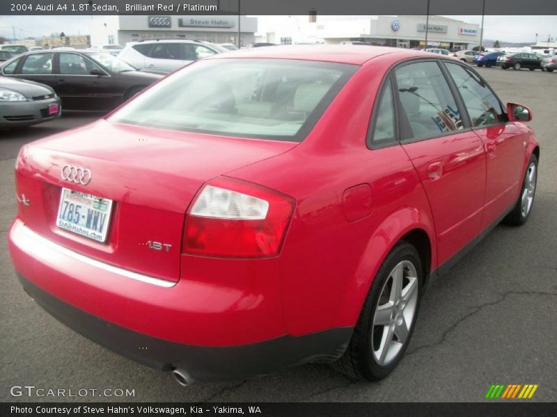 Brilliant Red / Platinum 2004 Audi A4 1.8T Sedan