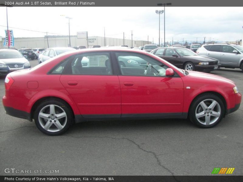 Brilliant Red / Platinum 2004 Audi A4 1.8T Sedan
