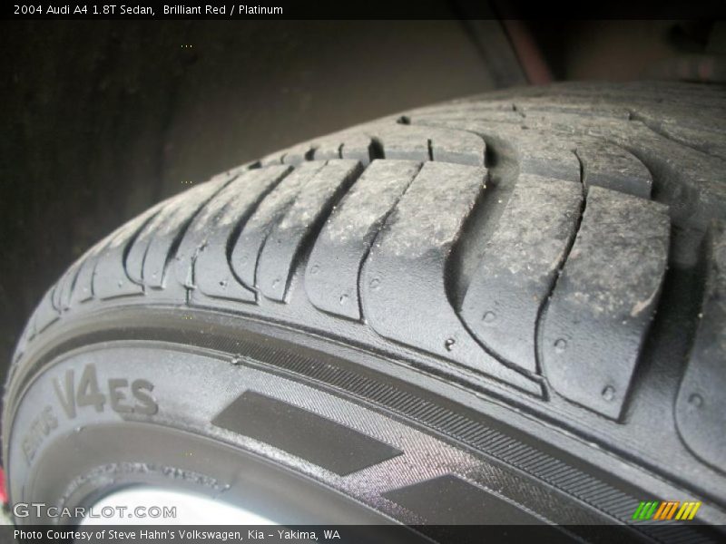 Brilliant Red / Platinum 2004 Audi A4 1.8T Sedan