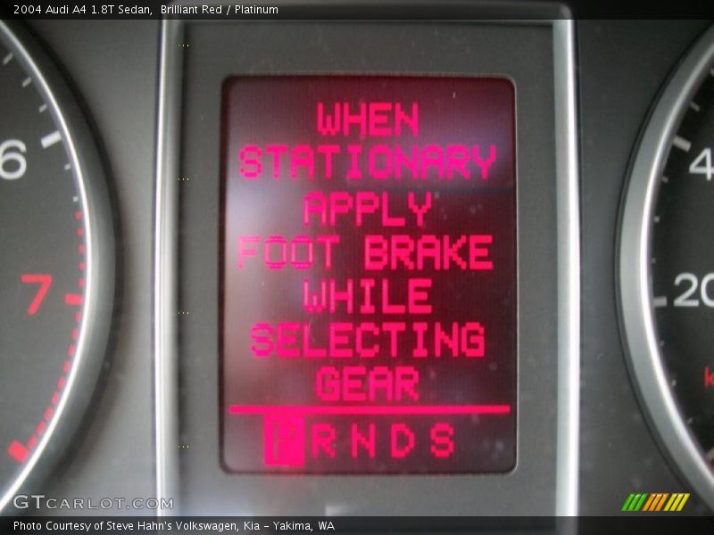 Brilliant Red / Platinum 2004 Audi A4 1.8T Sedan