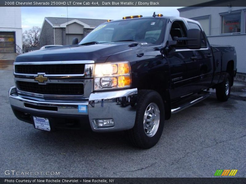 Dark Blue Metallic / Ebony Black 2008 Chevrolet Silverado 2500HD LT Crew Cab 4x4