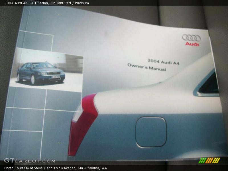 Brilliant Red / Platinum 2004 Audi A4 1.8T Sedan