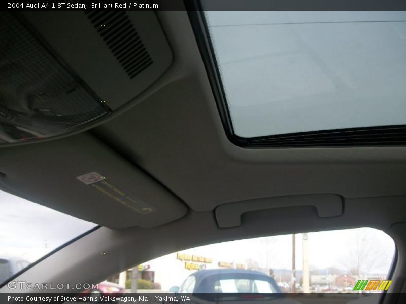 Brilliant Red / Platinum 2004 Audi A4 1.8T Sedan