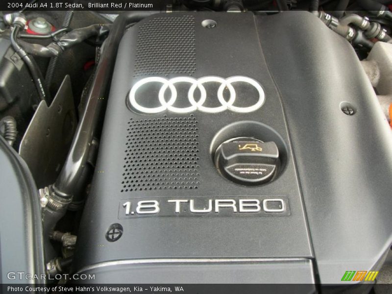  2004 A4 1.8T Sedan Engine - 1.8L Turbocharged DOHC 20V 4 Cylinder