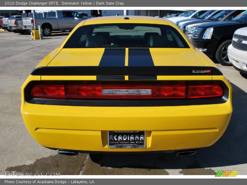 Detonator Yellow / Dark Slate Gray 2010 Dodge Challenger SRT8