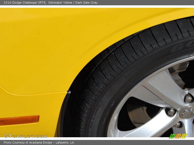 Detonator Yellow / Dark Slate Gray 2010 Dodge Challenger SRT8