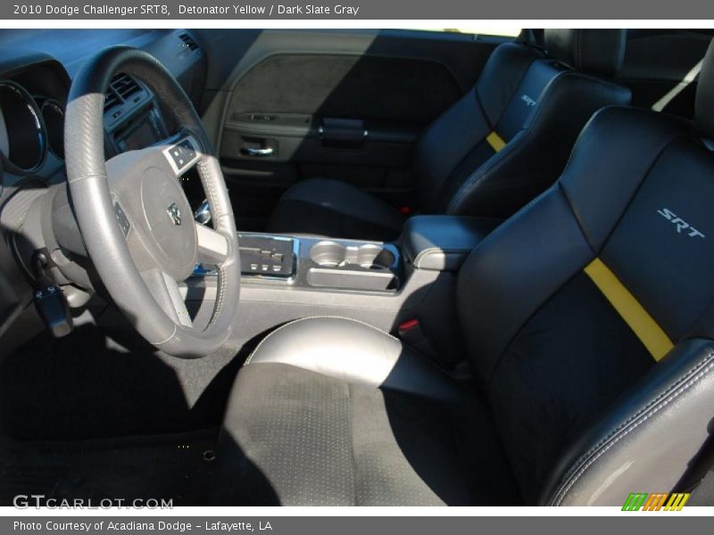 Detonator Yellow / Dark Slate Gray 2010 Dodge Challenger SRT8