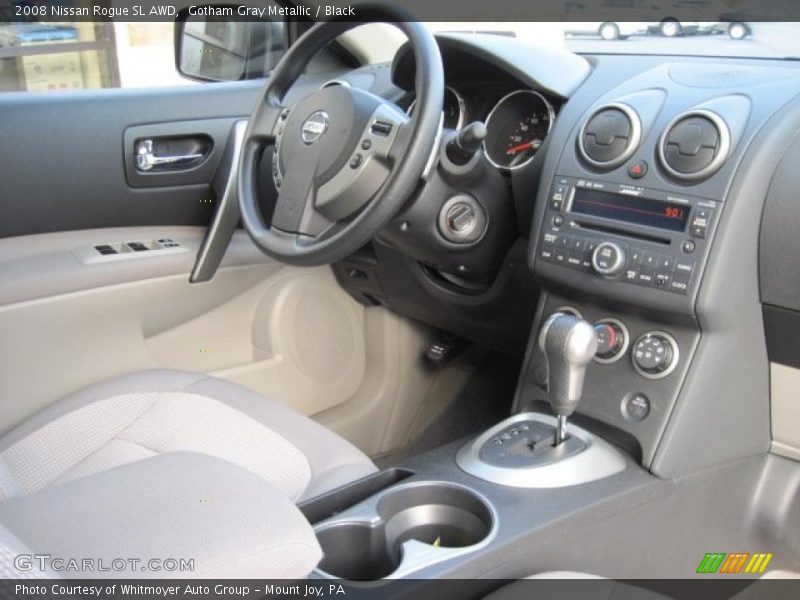 Gotham Gray Metallic / Black 2008 Nissan Rogue SL AWD