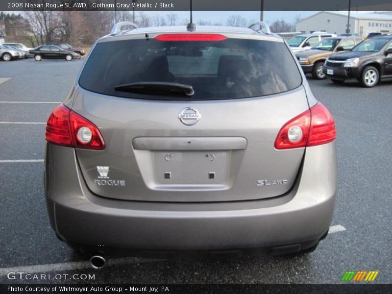 Gotham Gray Metallic / Black 2008 Nissan Rogue SL AWD