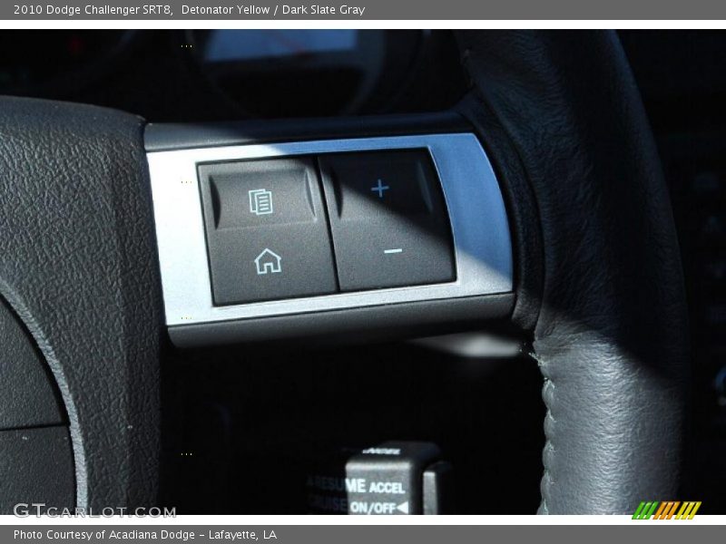 Detonator Yellow / Dark Slate Gray 2010 Dodge Challenger SRT8