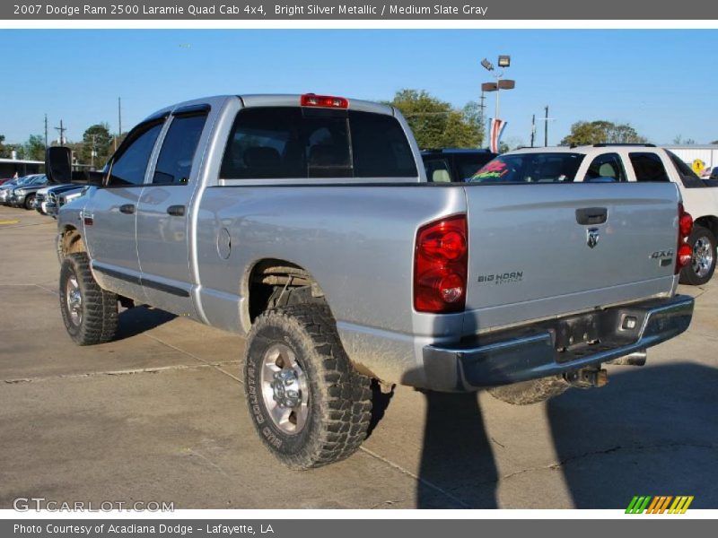 Bright Silver Metallic / Medium Slate Gray 2007 Dodge Ram 2500 Laramie Quad Cab 4x4