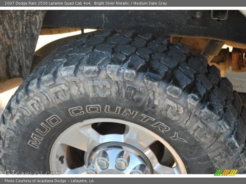 Bright Silver Metallic / Medium Slate Gray 2007 Dodge Ram 2500 Laramie Quad Cab 4x4