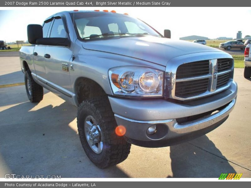 Bright Silver Metallic / Medium Slate Gray 2007 Dodge Ram 2500 Laramie Quad Cab 4x4