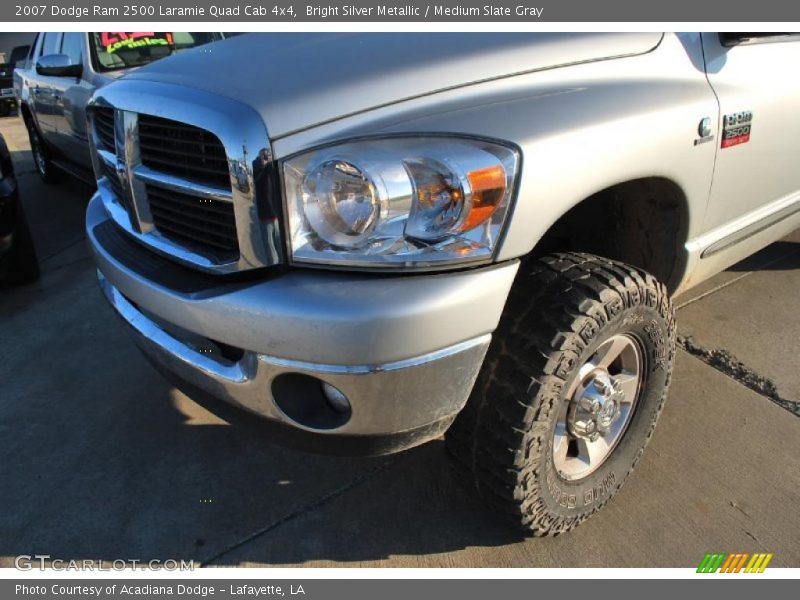 Bright Silver Metallic / Medium Slate Gray 2007 Dodge Ram 2500 Laramie Quad Cab 4x4