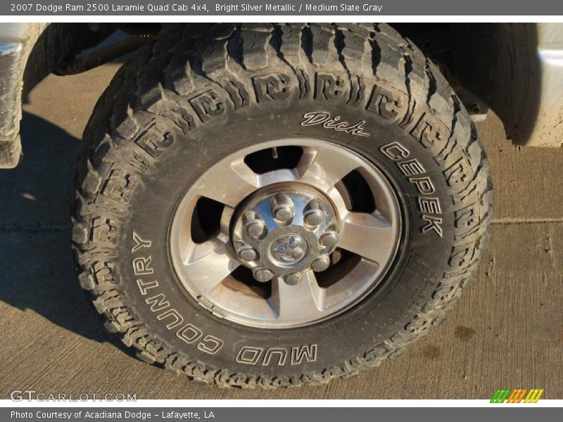 Bright Silver Metallic / Medium Slate Gray 2007 Dodge Ram 2500 Laramie Quad Cab 4x4