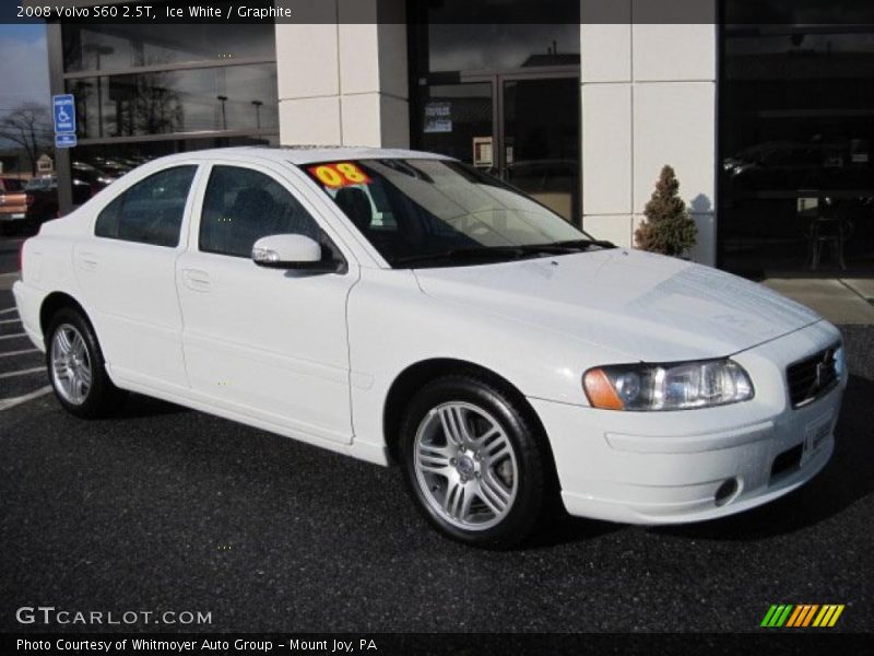 Ice White / Graphite 2008 Volvo S60 2.5T