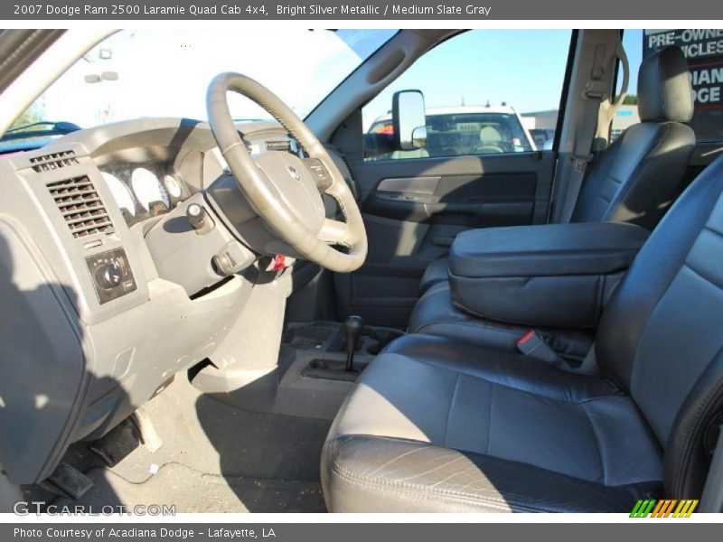Bright Silver Metallic / Medium Slate Gray 2007 Dodge Ram 2500 Laramie Quad Cab 4x4
