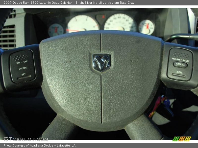 Bright Silver Metallic / Medium Slate Gray 2007 Dodge Ram 2500 Laramie Quad Cab 4x4