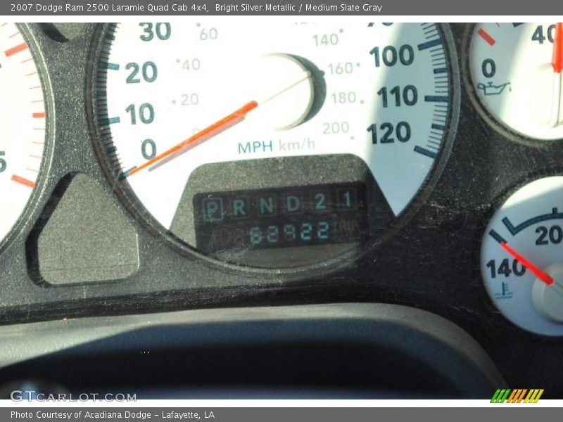 Bright Silver Metallic / Medium Slate Gray 2007 Dodge Ram 2500 Laramie Quad Cab 4x4