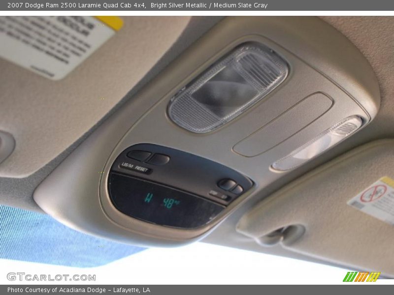 Bright Silver Metallic / Medium Slate Gray 2007 Dodge Ram 2500 Laramie Quad Cab 4x4