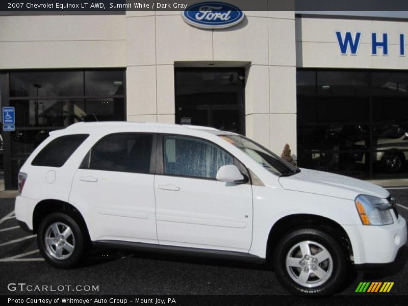 Summit White / Dark Gray 2007 Chevrolet Equinox LT AWD