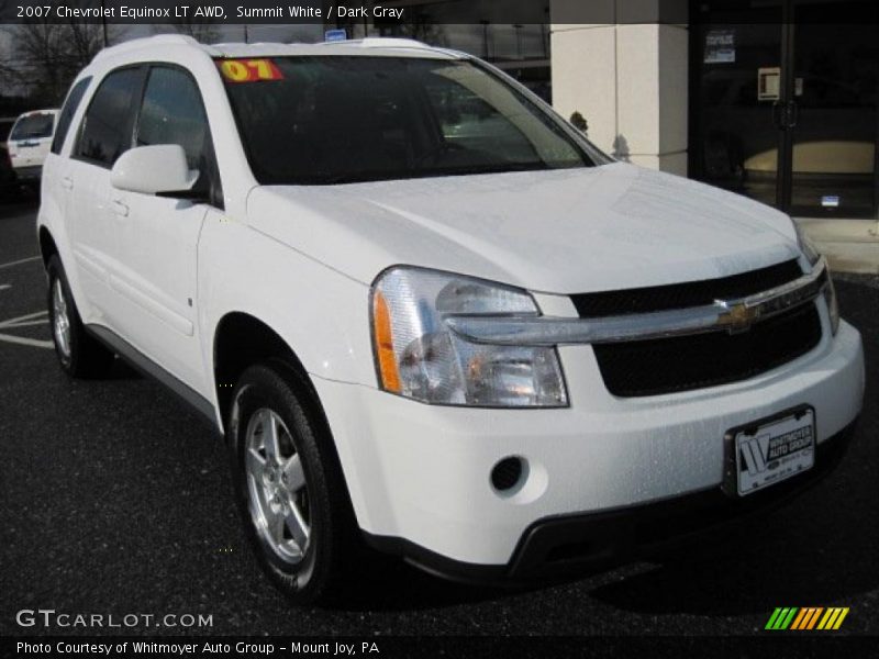 Summit White / Dark Gray 2007 Chevrolet Equinox LT AWD