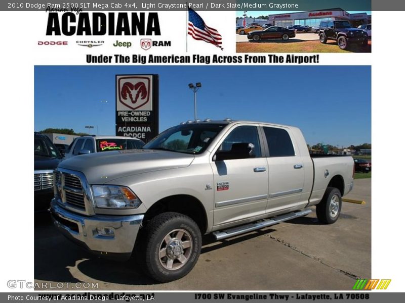 Light Graystone Pearl / Dark Slate/Medium Graystone 2010 Dodge Ram 2500 SLT Mega Cab 4x4