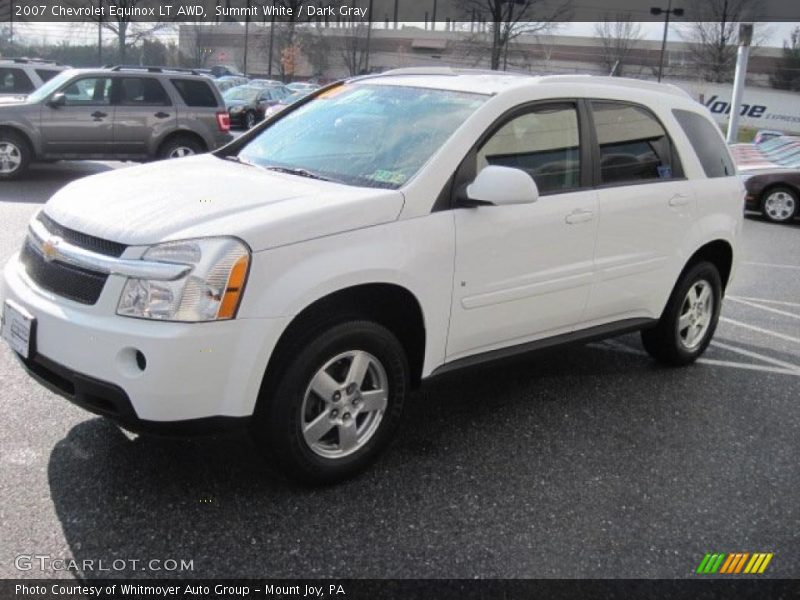 Summit White / Dark Gray 2007 Chevrolet Equinox LT AWD