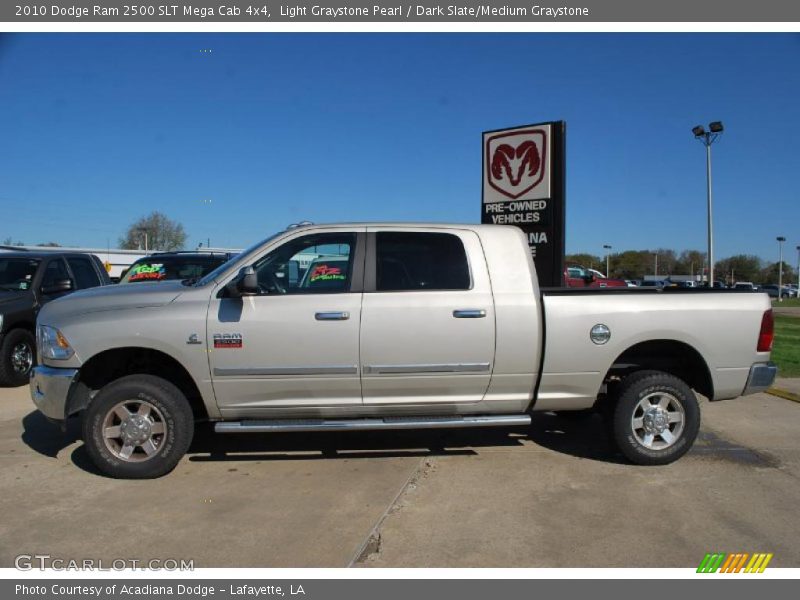 Light Graystone Pearl / Dark Slate/Medium Graystone 2010 Dodge Ram 2500 SLT Mega Cab 4x4