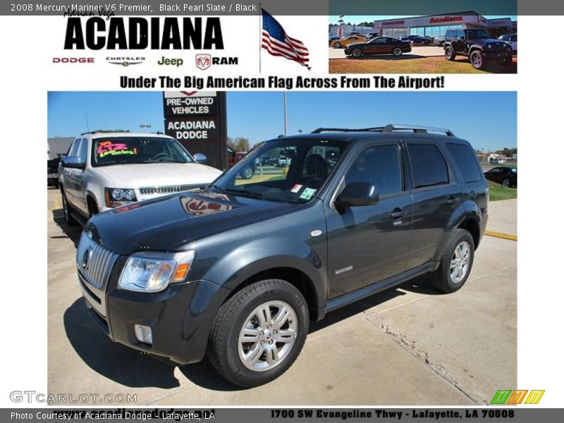 Black Pearl Slate / Black 2008 Mercury Mariner V6 Premier