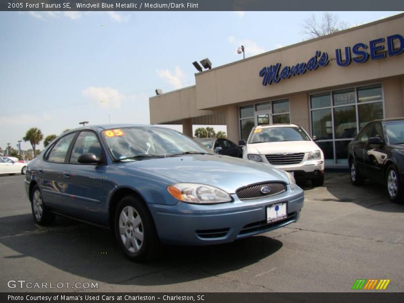 Windveil Blue Metallic / Medium/Dark Flint 2005 Ford Taurus SE