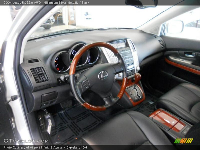 Millinnium Silver Metallic / Black 2004 Lexus RX 330 AWD