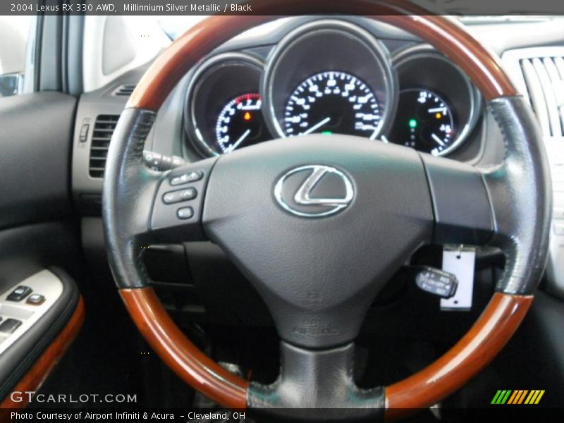 Millinnium Silver Metallic / Black 2004 Lexus RX 330 AWD