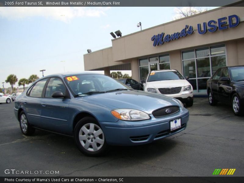 Windveil Blue Metallic / Medium/Dark Flint 2005 Ford Taurus SE